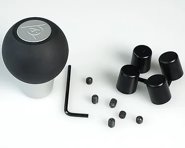 Växelspaksknopp Rubber Alu Dunlop