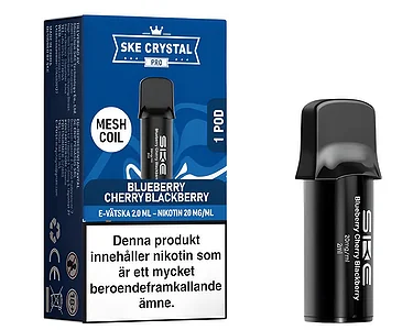 SKE Crystal Max Pro POD - Blueberry Cherry Blackberry