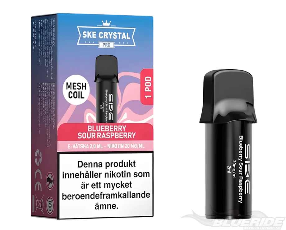 SKE Crystal Max Pro POD - Blueberry Sour Raspberry SKE Crystal Max Pro POD - Blueberry Sour Raspberry