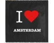 Köp Kondom - I Love Amsterdam Svart