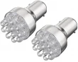 LED Glödlampa BAY15d 12-LED Blått Ljus