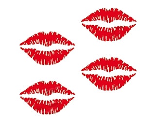 Köp Kissing Lips Dekalkarta - 8x10 Billigt Online