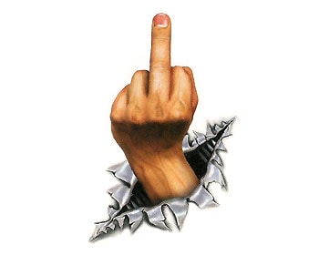 Köp The Finger - Dekal Billigt Online