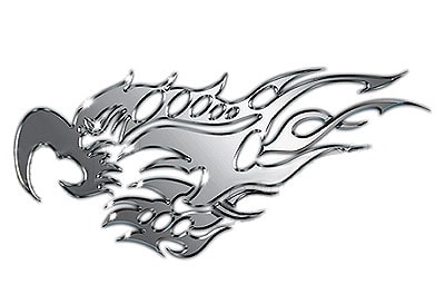 Köp Metallic Bird & Flames Stor x2 - Dekal Billigt Online