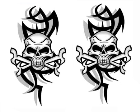 Köp Skulls & Tibals - Dekal Billigt Online