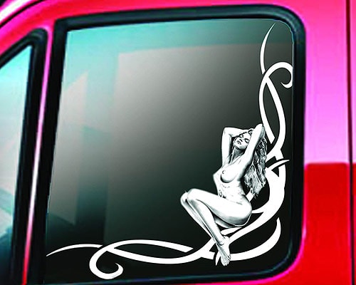 Köp Tribal-Girl - Semitransparent Dekal Billigt Online