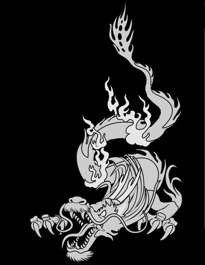 Köp Dragon Flame - Semitransparent Dekal Billigt Online