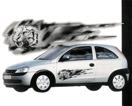 Köp White Tiger x2 - Dekal Billigt Online