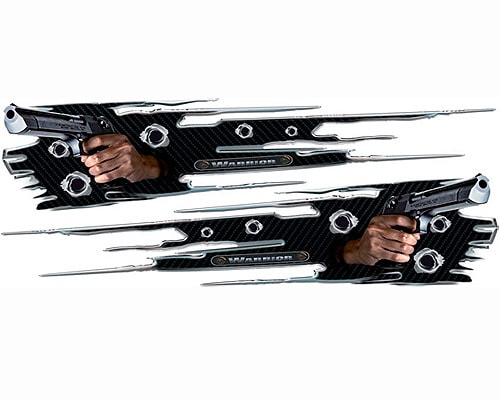 Köp Hand with Gun Carbon - Dekal Billigt Online