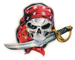 Köp Diabolic Pirate Skull - 11x9 Billigt Online