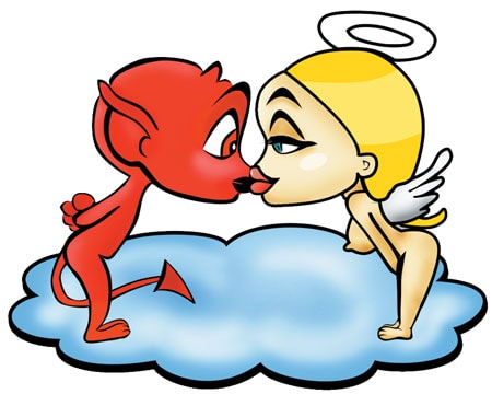 Köp Angel and Devil - Dekal Billigt Online