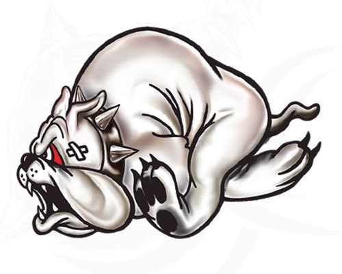 Köp Running Bulldog - Dekal Billigt Online