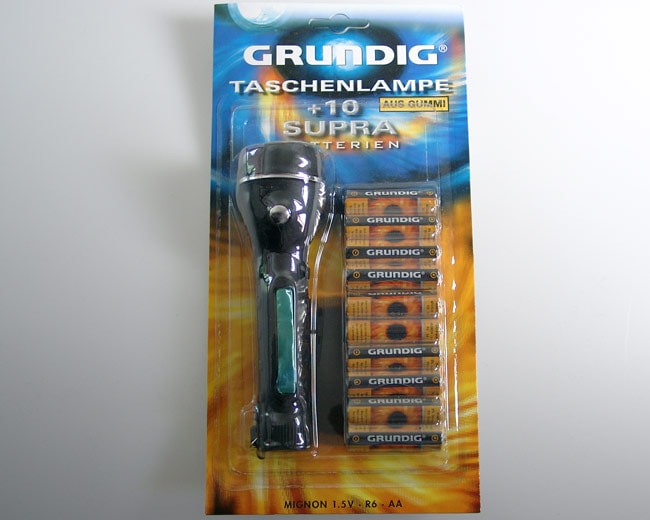 Köp Grundig Ficklampa + Batterier Billigt Online
