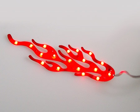 Köp LED Flame Sticker Billigt Online