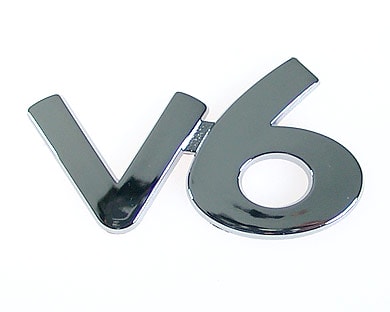 Köp Emblem Chrome Style - V6 Billigt Online