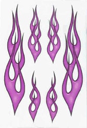 Köp Flames Lila - Stickers Billigt Online