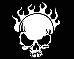 Köp Skull 02 - Flames Billigt Online