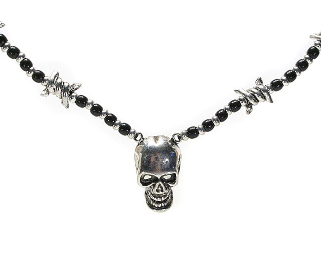 Köp Halsband Skull Krom Billigt Online
