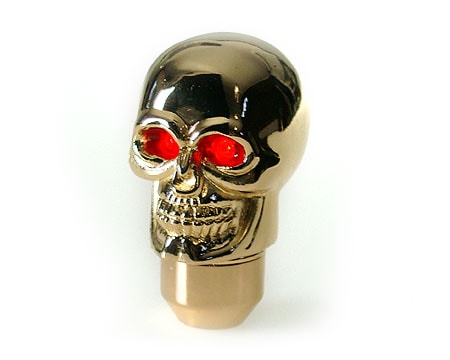 Köp Växelspak Skull-Gold LED Red-eye Billigt Online