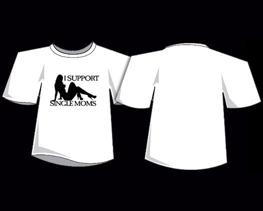 Köp T-shirt - I Support Single Moms Billigt Online